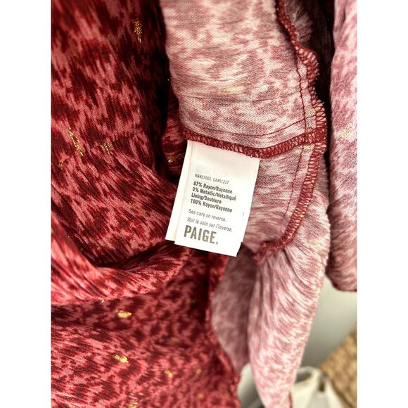 PAIGE Sandee Mini Day to Night Dress in Papaya Multi S - Picture 8 of 10